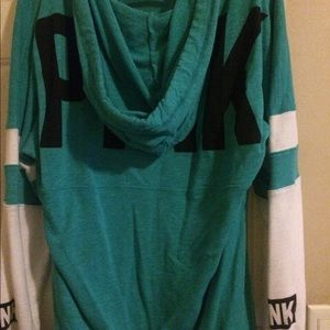 VS pink hooded long sleeve